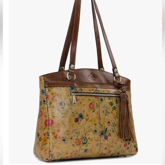 Patricia Nash Floral Shoulder Bag - Brown and Cream - Picture 9 of 10